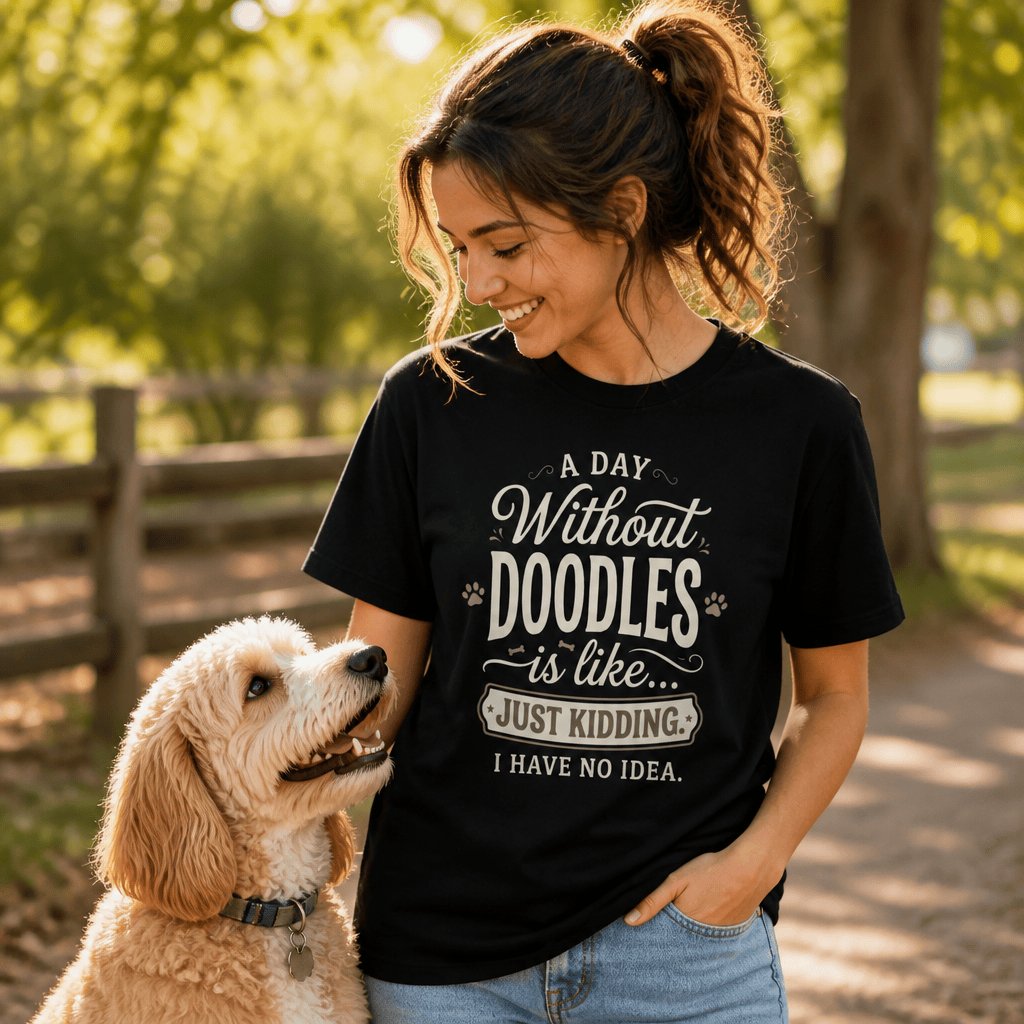 Without Doodles Signature T-Shirt in by Puppy Jo