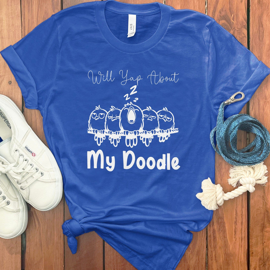 Yap About Doodle T-Shirt in True Royal / S by Puppy Jo