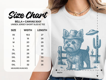 Graphic Dog Tee with Cactus and UFO Unisex T-Shirt product