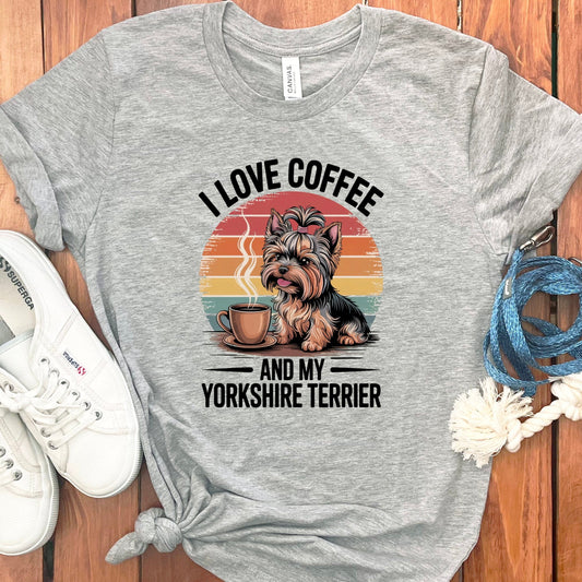 I Love Coffee And My Yorkshire Terrier T-shirt product