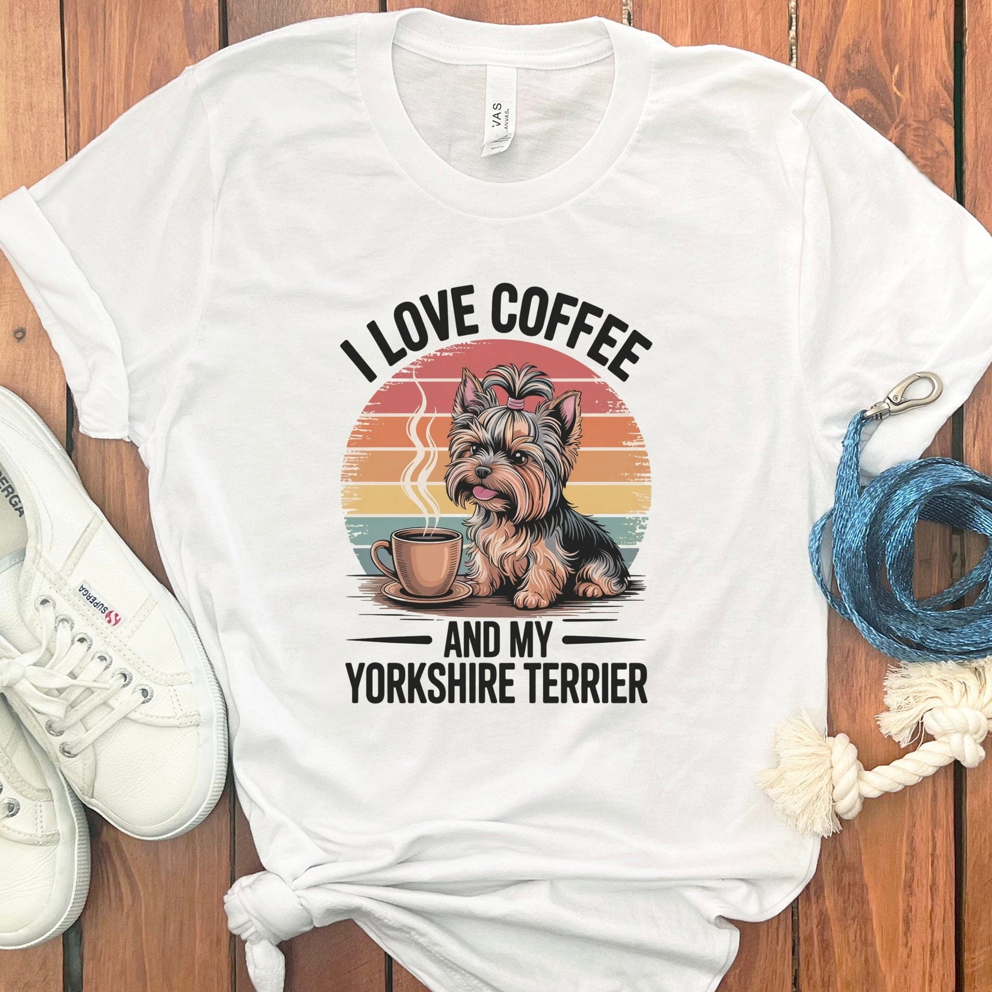 I Love Coffee And My Yorkshire Terrier T Shirt product type