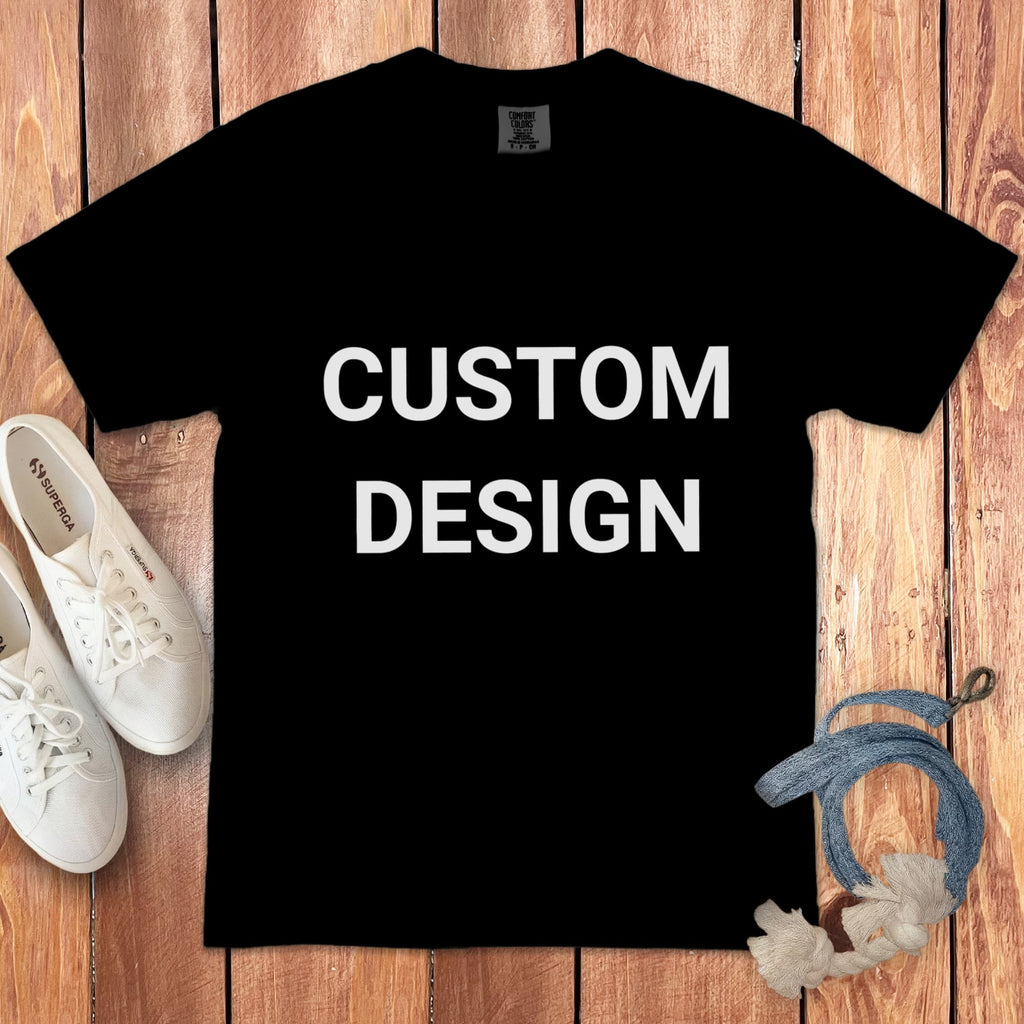 Your Ideas - One of a Kind Design - Custom Signature T-Shirt in Black / S by Puppy Jo
