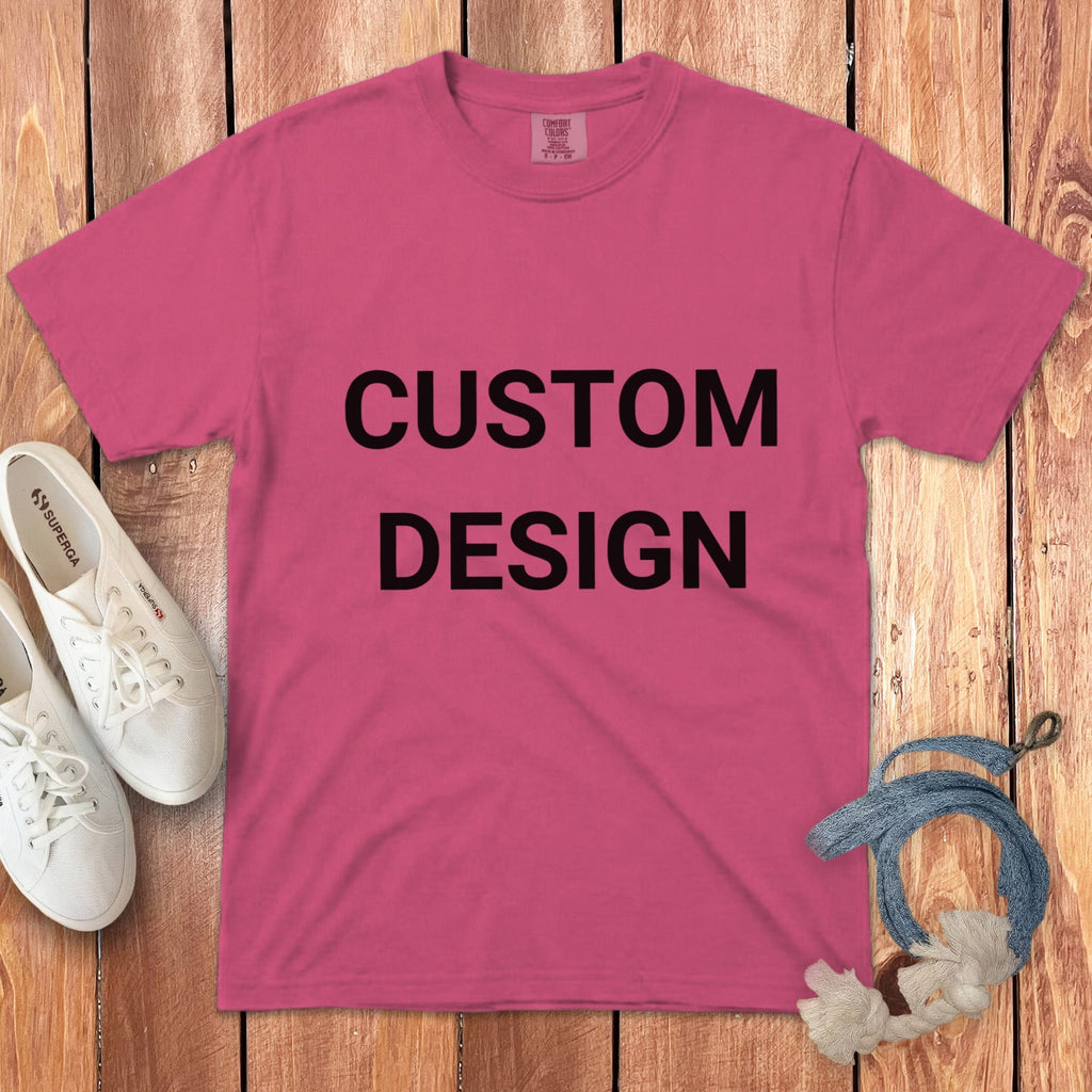 Your Ideas - One of a Kind Design - Custom Signature T-Shirt in Crunchberry / S by Puppy Jo