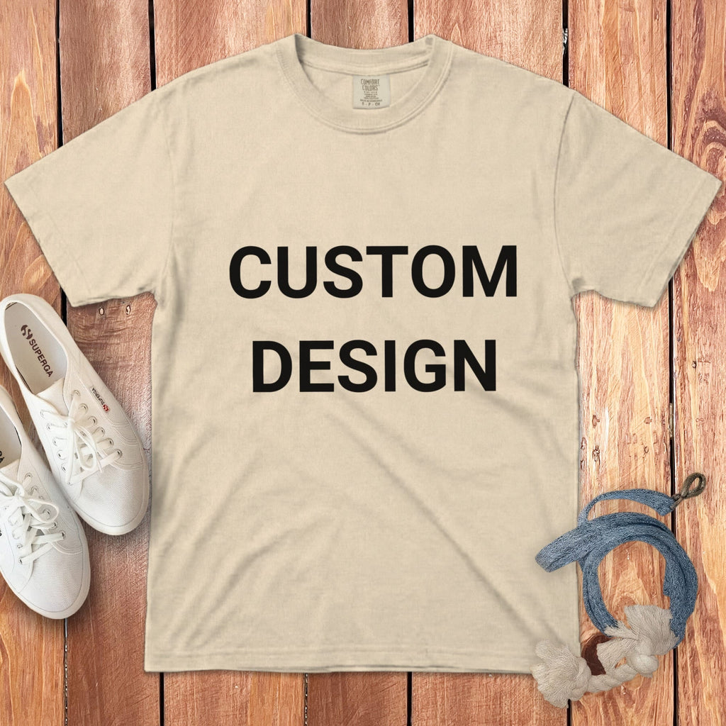 Your Ideas - One of a Kind Design - Custom Signature T-Shirt in Ivory / S by Puppy Jo
