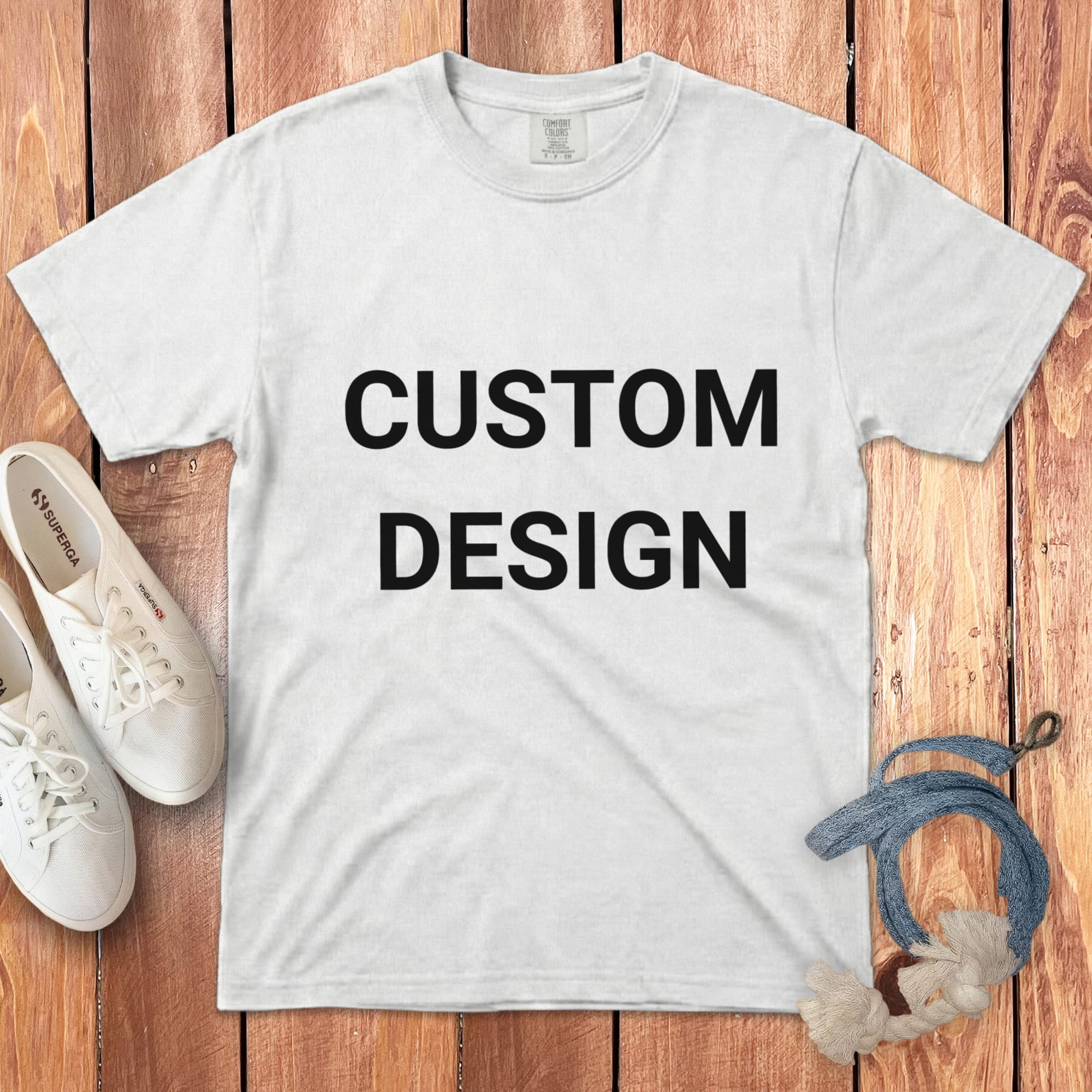 Your Ideas - One of a Kind Design - Custom Signature T-Shirt in White / S by Puppy Jo