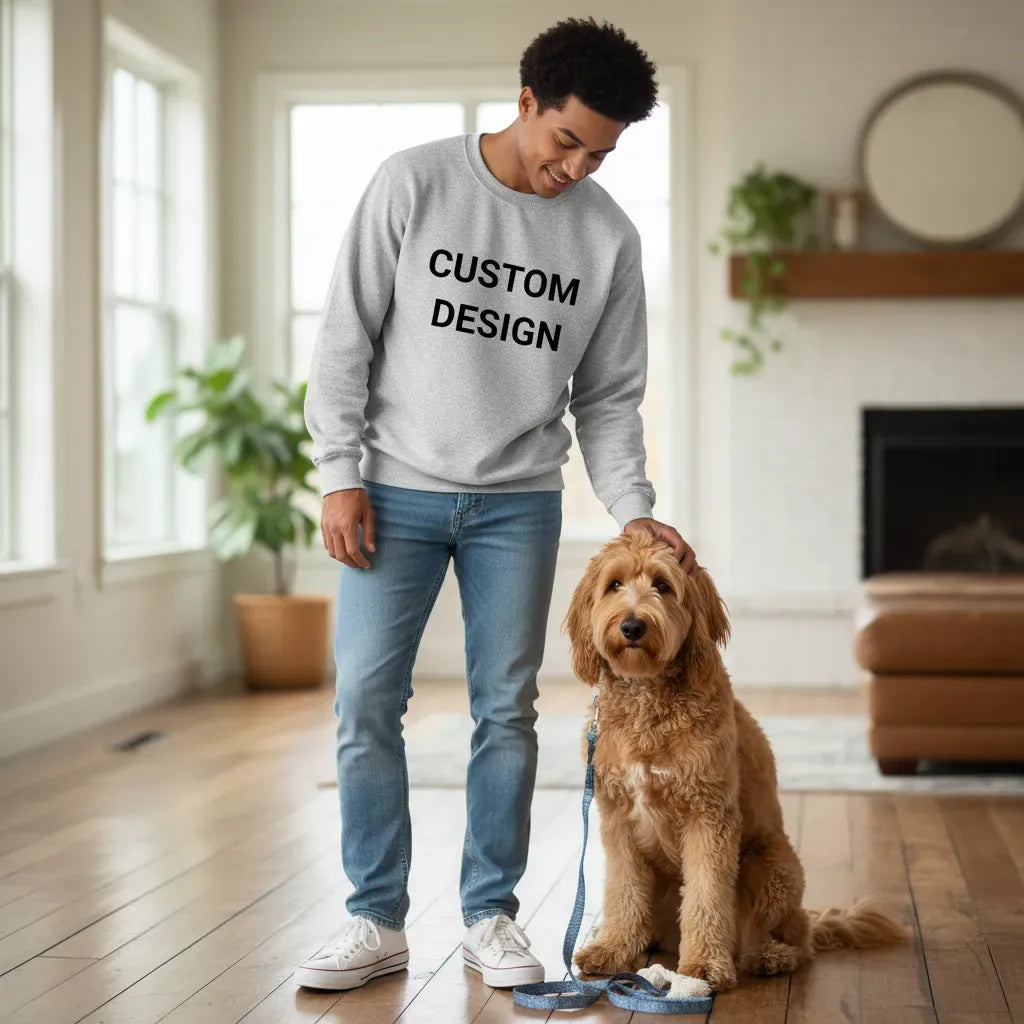 Your Ideas - One of a Kind Design - Custom Sweatshirt in by Puppy Jo